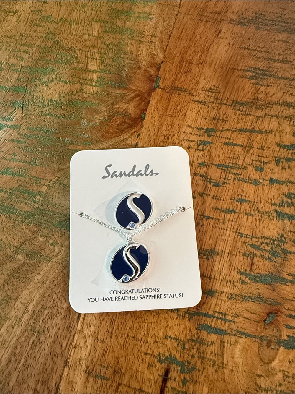 Sandals Select Rewards - Sapphire Blue Pendant and Pin/Stud Set - Silver Accents